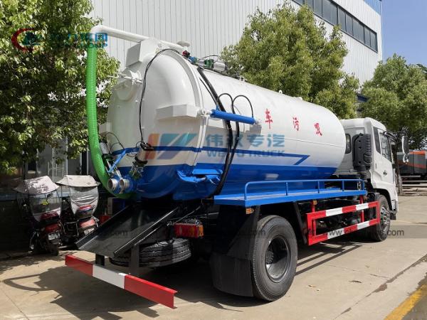 Roda 8 de Dongfeng 4X2 6 caminhão da sução da água de esgoto 10 12cbm