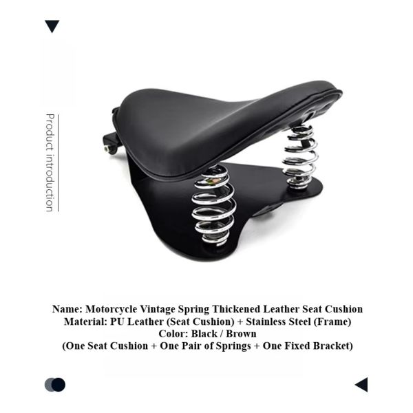 Motorcycle Solo Seat Baseplate Spring Seat Pad Saddle Bracket for Harley Sportster Honda Yamaha Suzuki Bobber Chopper