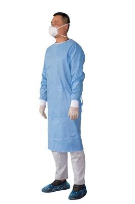 Sterile Disposable isolation gown surgical gown with Rib Cuff AAMI Level 3