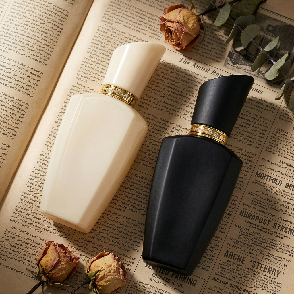 Anding Manufacturer Bulk Customizable Printing Refill 100ml Crimp High Quality Luxury Glass Empty Perfume Bottle