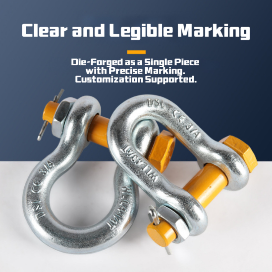 Dip Galvanized American Type Shackle with 110 V Voltage and 40Cr-Body & Pin for Heavy-Duty Lifting
