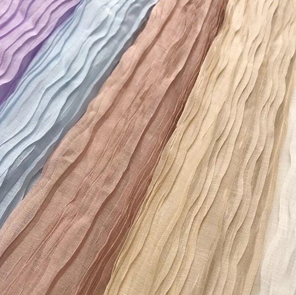 Lightweight 100-200gsm Crepe Suit Fabric Crinkle Woven Fabric Breathable