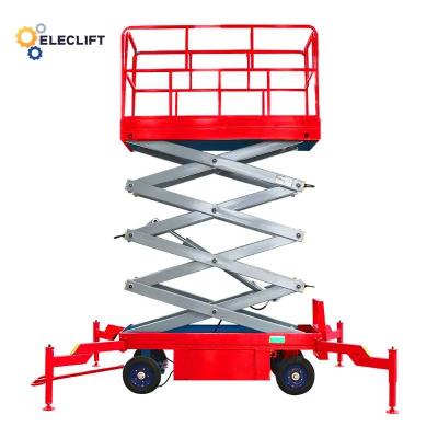 2.5m-4m Aluminum Steel Mobile Scissor Lift Platform Remote Control
