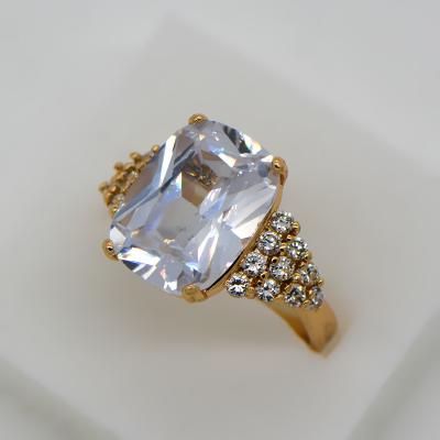 unique rectangle AAA+ Swiss Cubic Zircon jewelry gift woman ring fashion jewelry