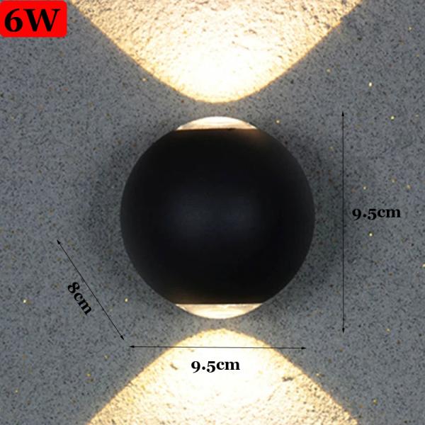 Rainproof outdoor creative round LED wall light fixture countyard balcony led outdoor light(WH-HR-19)