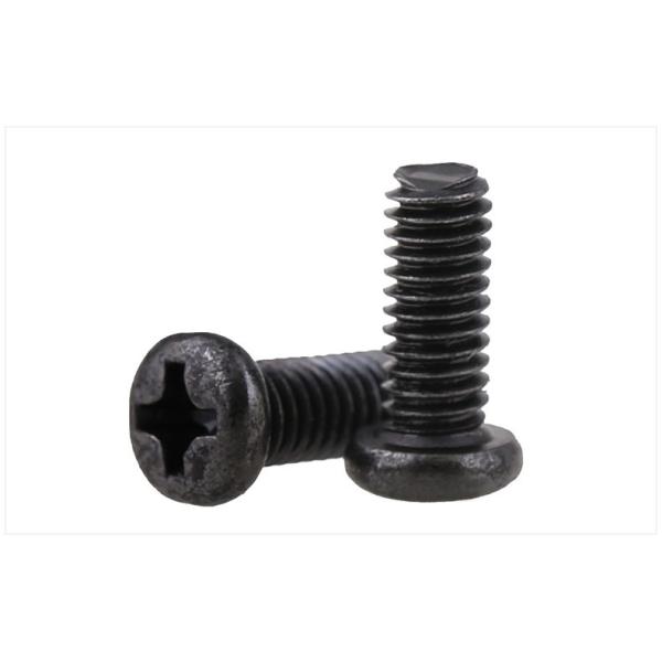 Black Oxide Steel Pan Head Phillips Screws DIN7985 Cross Recessed Drive Pan Head Screws IS07045 Pan Head Screws