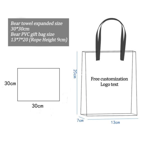 Toalla de oso de piña de color sólido linda conejito de forma de oso de coral lana de mano toalla para el hogar