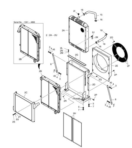 маслянный охладитель 300ЛК-В АСС'И 13Ф12000 13Ф12000А Доосан даэвоо ДХ300-7 солнечный