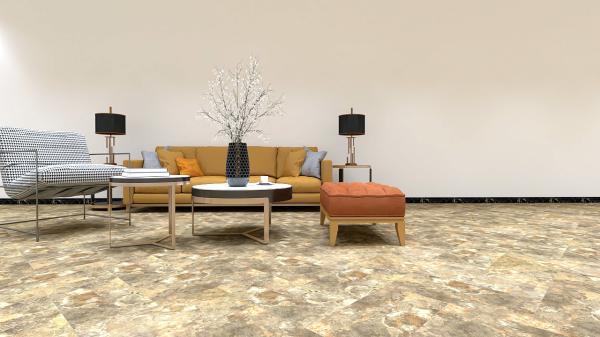 Recyclable Rigid Core Luxury Vinyl Plank Convenient Installation Eco Friendly Ceramic Like