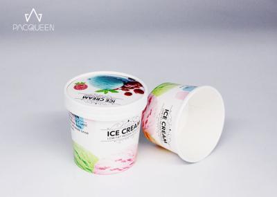 Single Wall Disposable Ice Cream Cups Leak Proof Food Safe Grade
