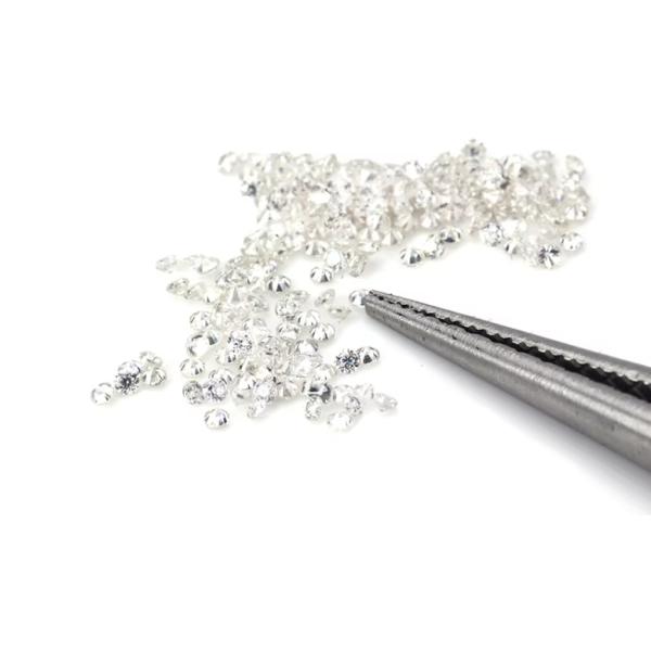 Melee Moissanite Алмаз за карат Круглый рез DEF Малый размер Moissanite VVS1 Лабораторный выращенный Алмаз Драгоценный камень Форма квадратная
