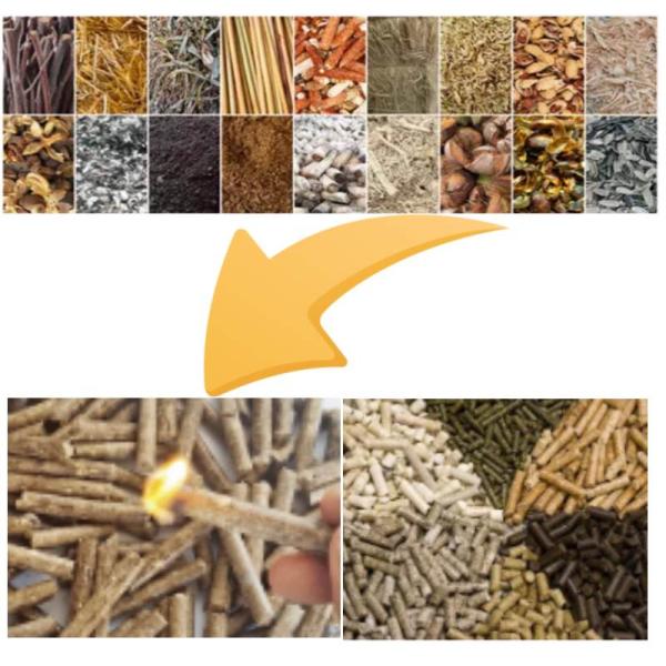 Log Chips Pellet Mill Machine Waste Wood Pellet Machine For Fuel Pellet