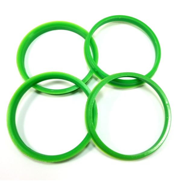 Green 60.1 To 66.1 Plastic Hub Rings 10 Mm Thickness For Lexus / Toyota