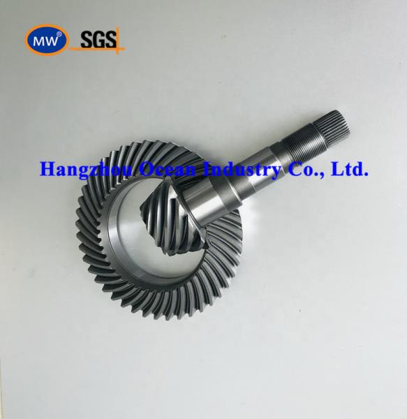 Steel Helical Gear Shafts / Gears Round Gear Pitch 1-10 Module for Various Gear Systems
