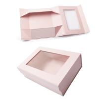 Embalagem de presente de luxo personalizada Caixa de papelão com janela transparente
