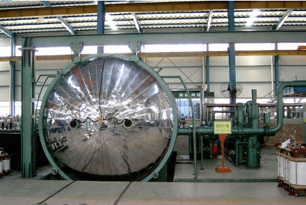 Круглая форма Вакуумный трансформатор мощности Сушильная печь 3200x4000
