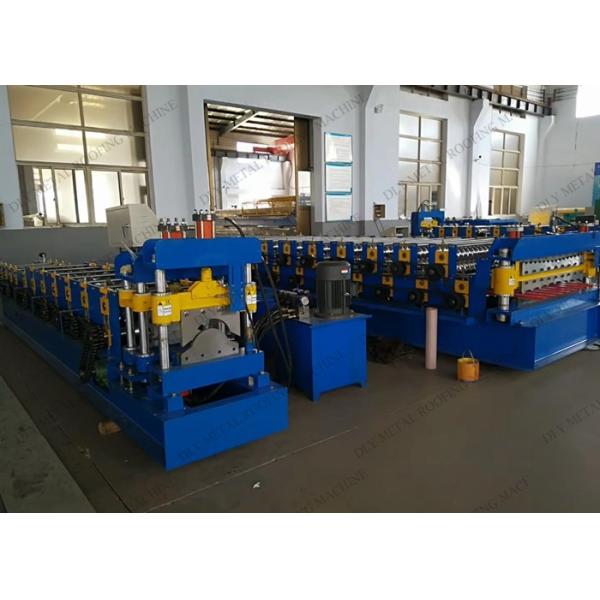 Автоматическая крышка 5KW Ридж формируя машину машина панели крыши Ридж 5 тонн