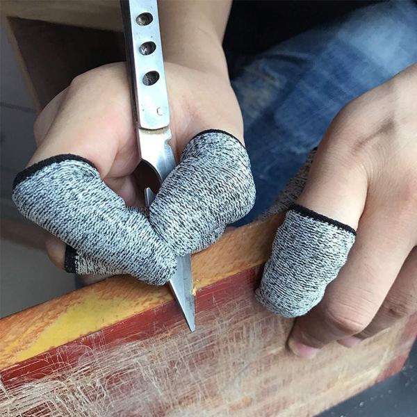 EN420 EN388 Cut Resistant Gloves Level 5 HPPE Forefinger Pinky Anti Cut Finger Protector