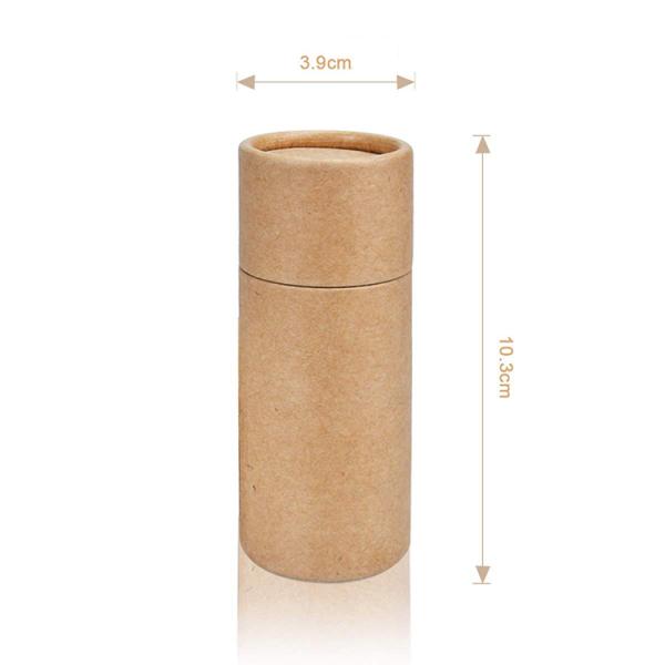 Перерабатываемая специальная коробка для упаковки чая с логотипом Kraft Paper Tube Gift Cylinder Tube Box