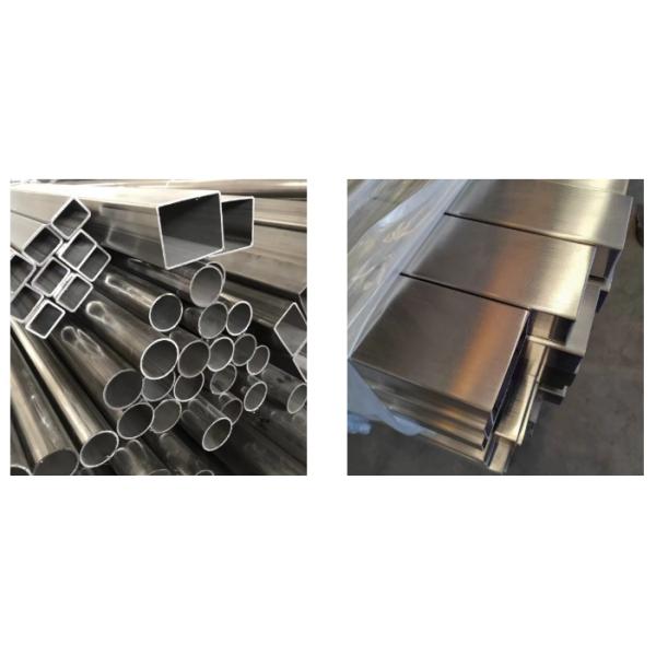 420 Pipe en acier inoxydable rectangulaire de longue durée à faible entretien