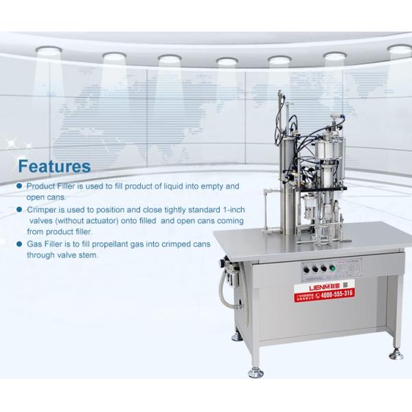 Semi-automatic Air Freshener Aerosol Can Filling Machine
