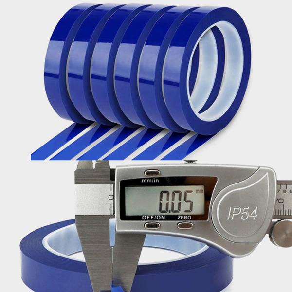 Высокотемпературная лента синяя пленка из полиэстера PET толщиной 0,05 мм