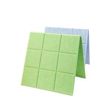 le panneau 100% acoustique de fibre de polyester a rainé la décoration de mur d'écran antibruit