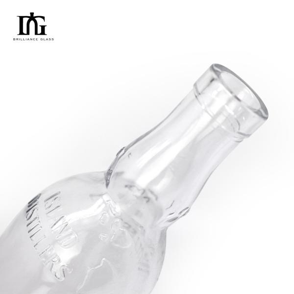 Body Material Glass 750ml 500ml Whiskey Gin Whisky Bottle for Beverage and Perfume