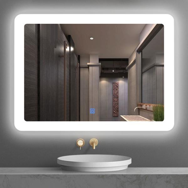800x600mm Rectangle Bathroom Mirrors 4mm Thick Aluminum Frame