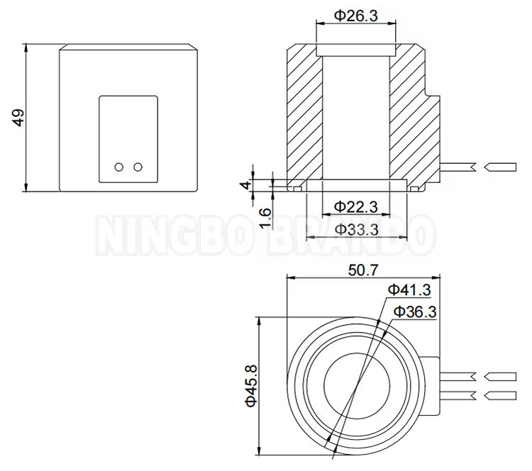 YUKEN Type SD1231-C-11 Hydraulic Solenoid Valve Coil SD1231-C11 24VDC