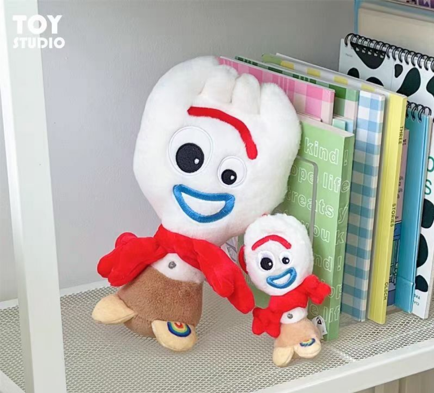 Cute Portable Forky Plush Doll Keychain