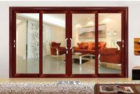 Porte coulissante en aluminium résistant à la rouille Porte en verre coulissante en aluminium extérieure