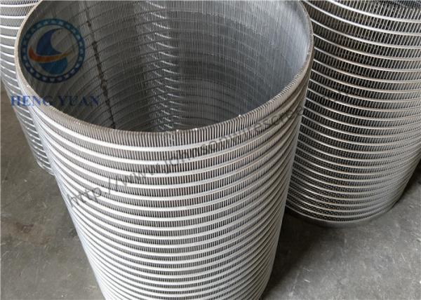 Cesta de fio de aço inoxidável de 316 cunhas, eficiente alto da cesta do filtro do fio