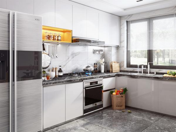 Furniture Modern Kitchen Cabinets European Style Environmental Friendly Wall