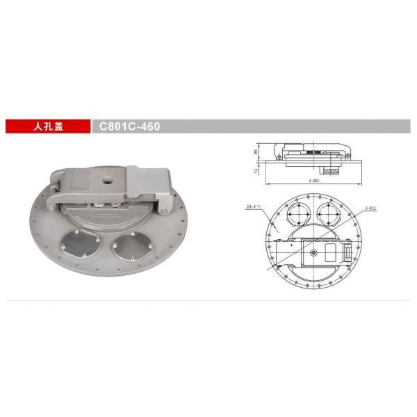Cubierta de alcantarillado de aleación de aluminio para cisternas Getc801c-460