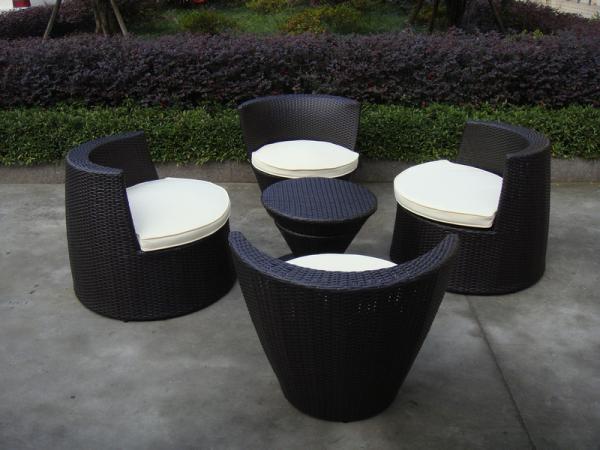 All Weather PE Rattan Obelisk Chair For Office / Patio Leisure