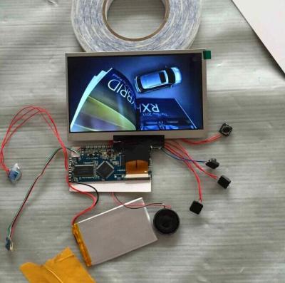 Matt / Glossy A4 Video Invitation Card With Lcd Screen and Multi Player