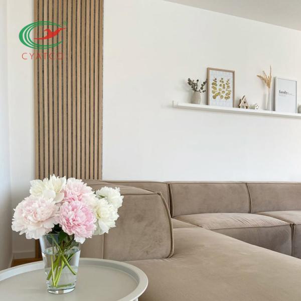 FSC Veneer Acoustic Wall Panels Sound Absorption Fire Retardant