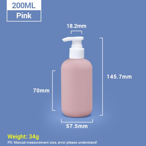 200ml Travel Toiletries Bottles for Shampoo and Body Wash