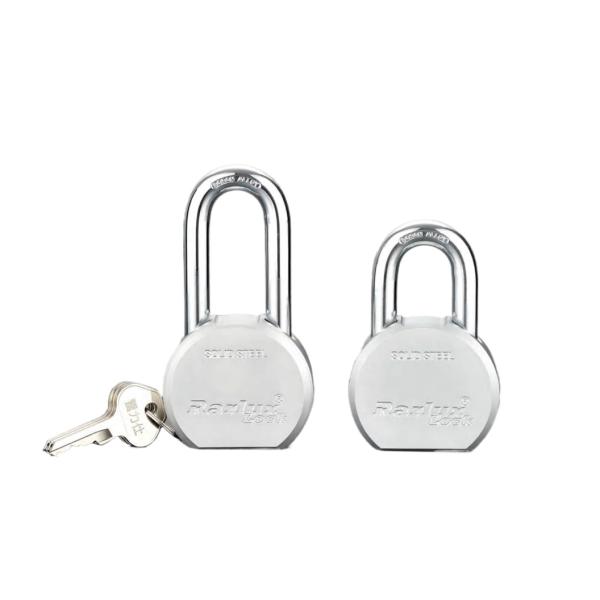 Rarlux 65mm Alloy Steel Durable Security Padlock with 3 Brass Keys Waterproof & Anti-Theft
