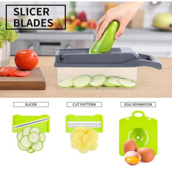 10 в 1 ручном Slicer тяпки овоща многофункциональном