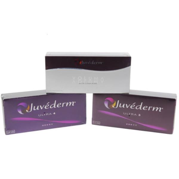 Enchimento cutâneo de Juvederm dos produtos cosméticos para os bordos da cara