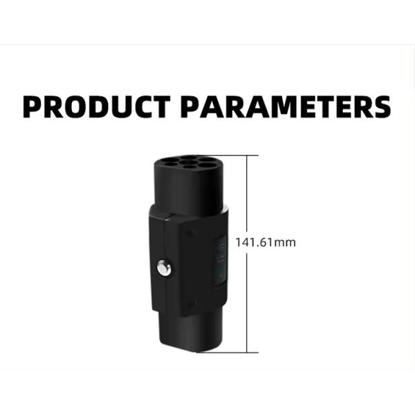GBT Withstand Voltage 240V Adapter Type2 to GBT 7KW 220V Energy Charging Pile 32A AC Rated Current