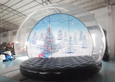 Outdoor Transparent Globe Ball Photo Booth Christmas Human Size Giant Inflatable Snow Globe With Blowing Snow