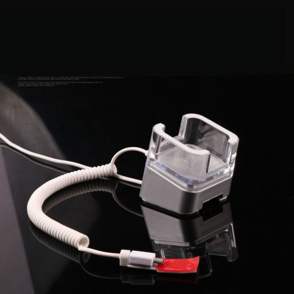 COMER anti-theft locking devices for Mobile phone anti-theft alarm stands with charging cord