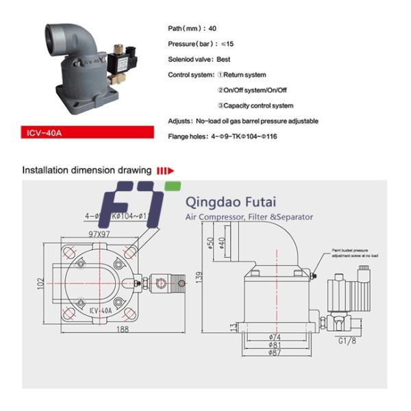Клапаны компрессора воздуха разгружая клапана 50HP AIV-65
