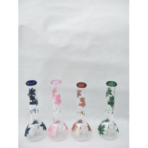 8 Inch Glass Beaker 5mm Thick Down Stem Glass Pipe 18mm Female Oil Rigs
