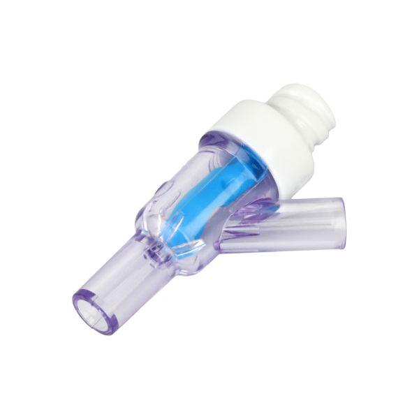 Y Type Needle Free Connector with Luer Lock Made from Medical Class Material Featuring EOS Disinfecting and 3 Year Shelf Life