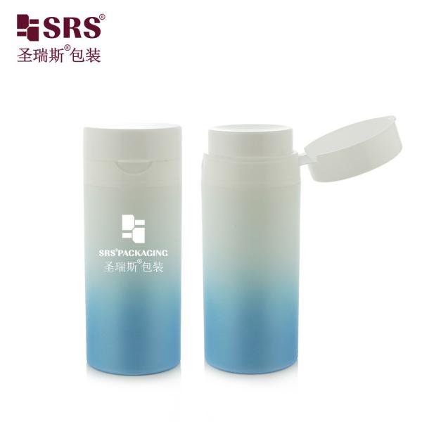 PA607 Injection à paroi simple Matte finition brillante Couleur personnalisée Bouteille sans air en PP avec capuchon pour lotion cosmétique sérum