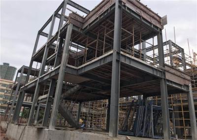 Casas de aço da construção metálica da casa pré-fabricada da casa da seção de H com placa do cimento